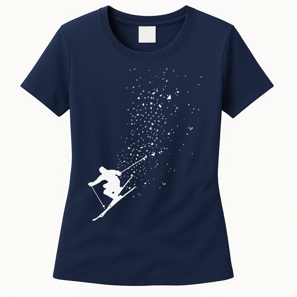 Freestyle Skiing Freeski Winter vintage Sports Skier Womens T-Shirt