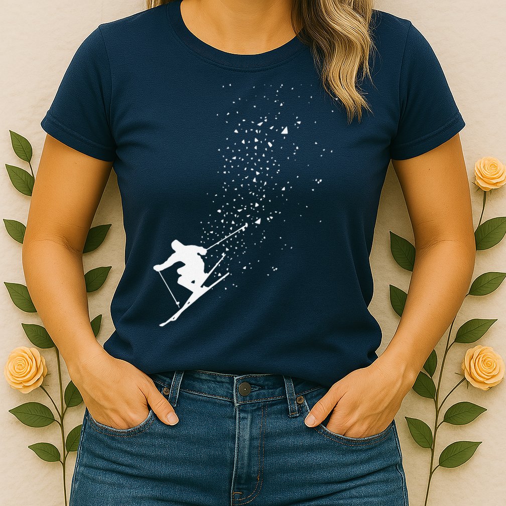 Freestyle Skiing Freeski Winter vintage Sports Skier Womens T-Shirt
