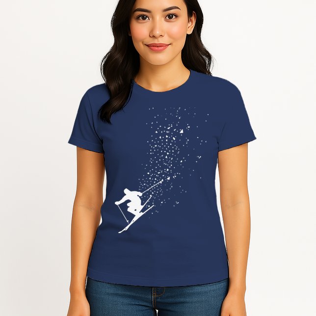 Freestyle Skiing Freeski Winter vintage Sports Skier Womens T-Shirt