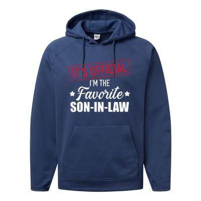 Favorite Soninlaw From Motherinlaw Or Fatherinlaw Performance Fleece Hoodie