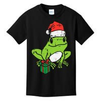 Frog Santa Funny Animal Christmas Xmas Kids T-Shirt