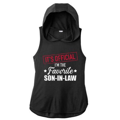 Favorite soninlaw from motherinlaw or fatherinlaw Ladies PosiCharge Tri-Blend Wicking Draft Hoodie Tank