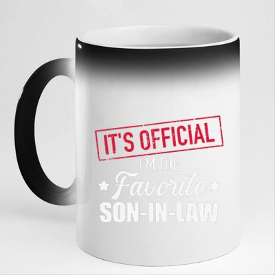 Favorite soninlaw from motherinlaw or fatherinlaw 11oz Black Color Changing Mug