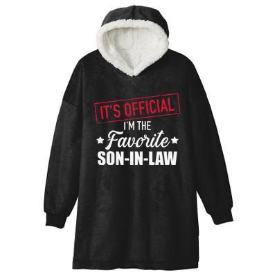 Favorite soninlaw from motherinlaw or fatherinlaw Hooded Wearable Blanket