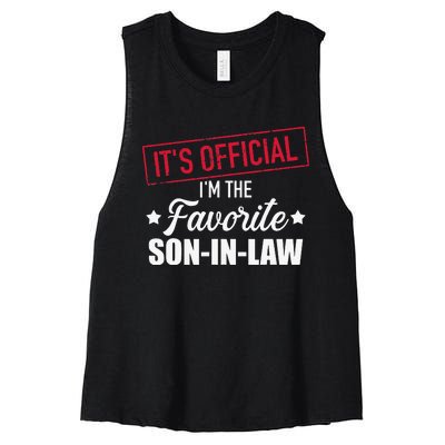 Favorite soninlaw from motherinlaw or fatherinlaw Women's Racerback Cropped Tank