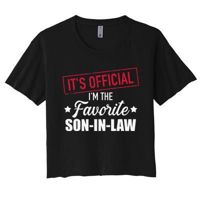 Favorite soninlaw from motherinlaw or fatherinlaw Women's Crop Top Tee