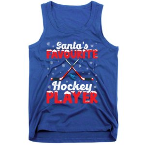 Funny SantaS Favourite Hockey Player Christmas Snowflakes Meaningful Gift Tank Top