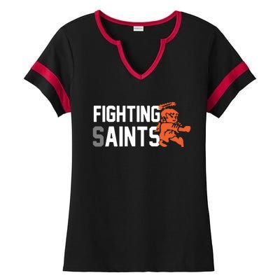 Fighting Saints Ladies Halftime Notch Neck Tee