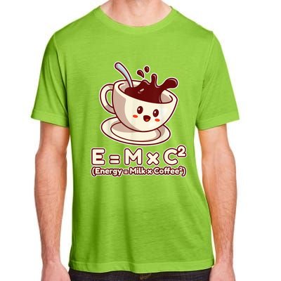 Funny Science Formula E=MC2 Energy Milk Coffee Kawaii Adult ChromaSoft Performance T-Shirt