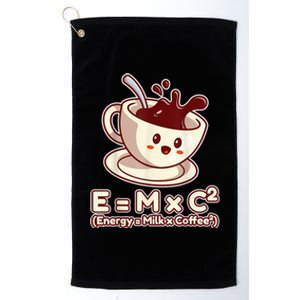 Funny Science Formula E=MC2 Energy Milk Coffee Kawaii Platinum Collection Golf Towel