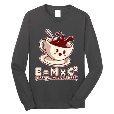 Funny Science Formula E=MC2 Energy Milk Coffee Kawaii Long Sleeve Shirt