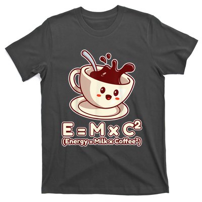 Funny Science Formula E=MC2 Energy Milk Coffee Kawaii T-Shirt