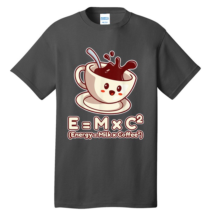 Funny Science Formula E=MC2 Energy Milk Coffee Kawaii Tall T-Shirt