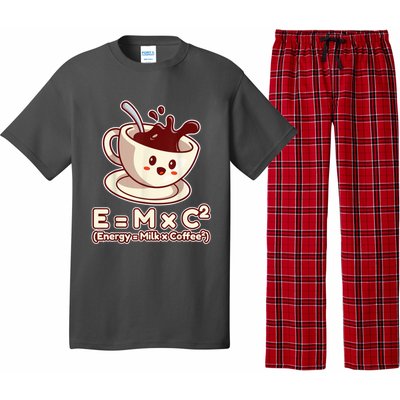 Funny Science Formula E=MC2 Energy Milk Coffee Kawaii Pajama Set