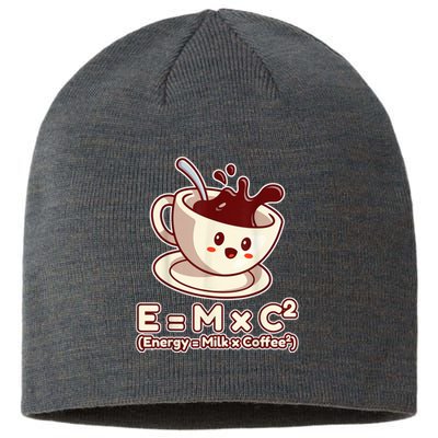 Funny Science Formula E=MC2 Energy Milk Coffee Kawaii Sustainable Beanie