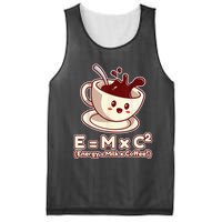 Funny Science Formula E=MC2 Energy Milk Coffee Kawaii Mesh Reversible Basketball Jersey Tank