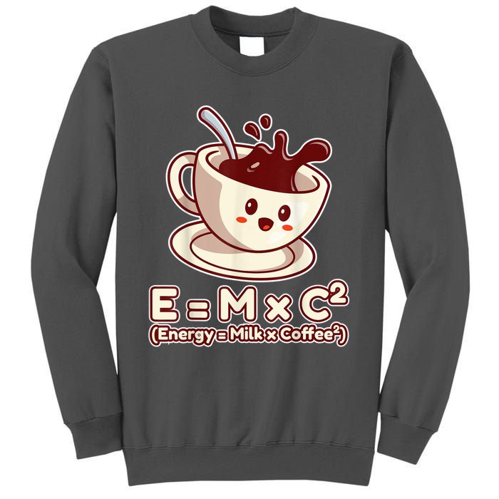 Funny Science Formula E=MC2 Energy Milk Coffee Kawaii Tall Sweatshirt