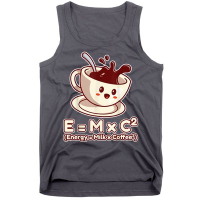 Funny Science Formula E=MC2 Energy Milk Coffee Kawaii Tank Top