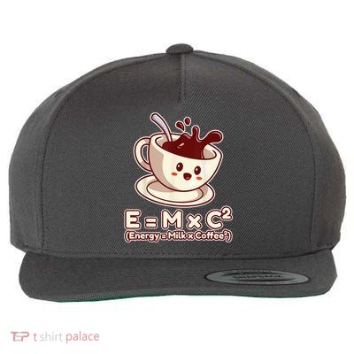 Funny Science Formula E=MC2 Energy Milk Coffee Kawaii Wool Snapback Cap