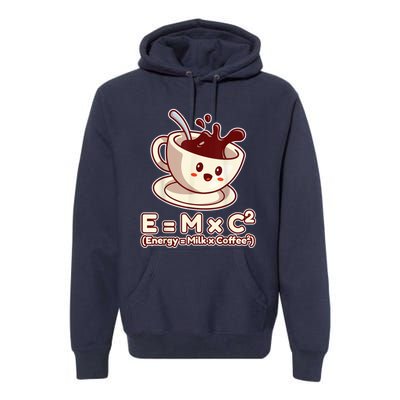 Funny Science Formula E=MC2 Energy Milk Coffee Kawaii Premium Hoodie