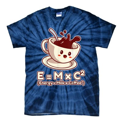 Funny Science Formula E=MC2 Energy Milk Coffee Kawaii Tie-Dye T-Shirt