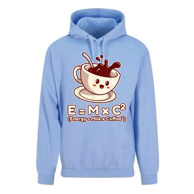 Funny Science Formula E=MC2 Energy Milk Coffee Kawaii Unisex Surf Hoodie