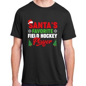 Funny Santas Favorite Field Hockey Player Christmas Funny Gift Adult ChromaSoft Performance T-Shirt