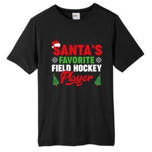 Funny Santas Favorite Field Hockey Player Christmas Funny Gift Tall Fusion ChromaSoft Performance T-Shirt