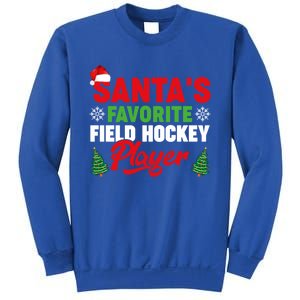 Funny Santas Favorite Field Hockey Player Christmas Funny Gift Sweatshirt