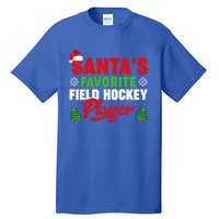 Funny Santas Favorite Field Hockey Player Christmas Funny Gift Tall T-Shirt