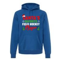 Funny Santas Favorite Field Hockey Player Christmas Funny Gift Premium Hoodie