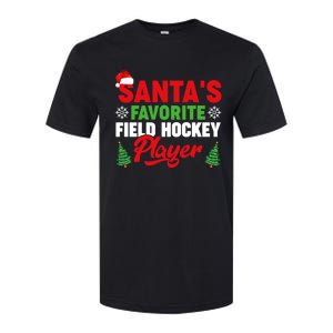 Funny Santas Favorite Field Hockey Player Christmas Funny Gift Softstyle CVC T-Shirt