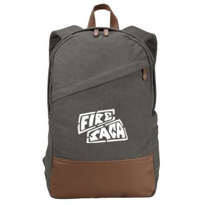 Fire Saga Cotton Canvas Backpack