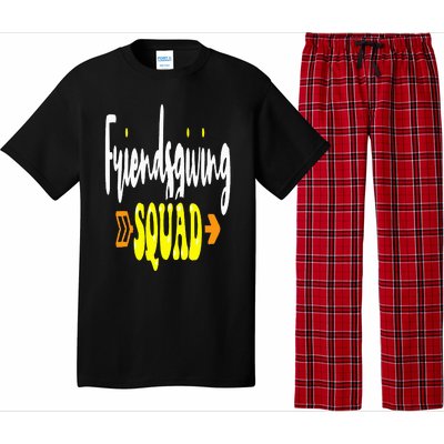 Friendsgiving Squad Funny Thanksgiving Happy Friendship Pajama Set