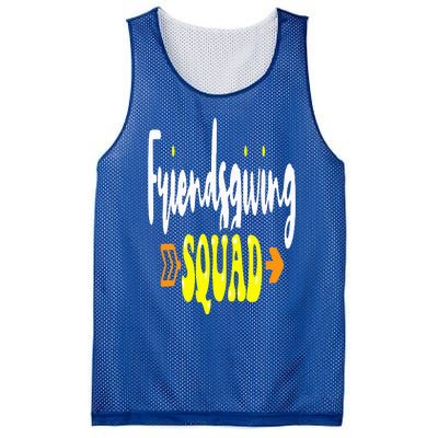 Friendsgiving Squad Funny Thanksgiving Happy Friendship Mesh Reversible Basketball Jersey Tank