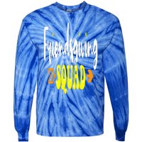 Friendsgiving Squad Funny Thanksgiving Happy Friendship Tie-Dye Long Sleeve Shirt