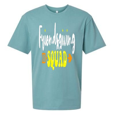 Friendsgiving Squad Funny Thanksgiving Happy Friendship Sueded Cloud Jersey T-Shirt