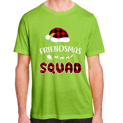 Friendsmas Squad Funny Xmas Light Family Matching Pajamas Adult ChromaSoft Performance T-Shirt