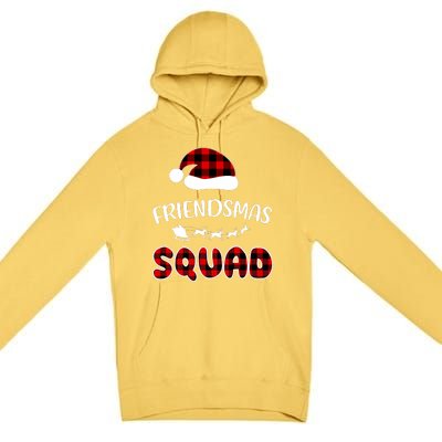 Friendsmas Squad Funny Xmas Light Family Matching Pajamas Premium Pullover Hoodie