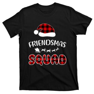 Friendsmas Squad Funny Xmas Light Family Matching Pajamas T-Shirt