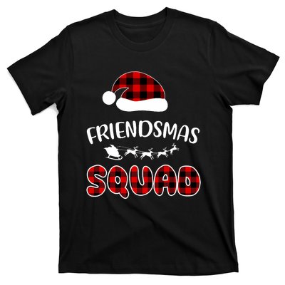 Friendsmas Squad Funny Xmas Light Family Matching Pajamas T-Shirt