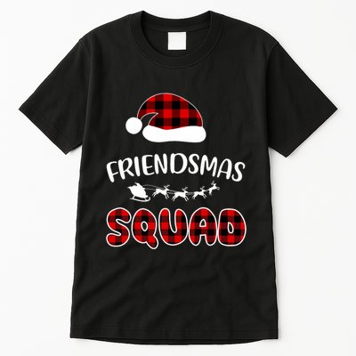 Friendsmas Squad Funny Xmas Light Family Matching Pajamas Tall T-Shirt