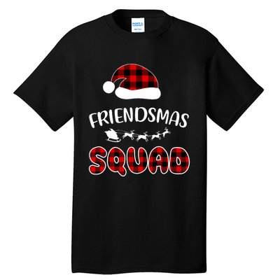 Friendsmas Squad Funny Xmas Light Family Matching Pajamas Tall T-Shirt