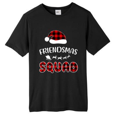 Friendsmas Squad Funny Xmas Light Family Matching Pajamas Tall Fusion ChromaSoft Performance T-Shirt