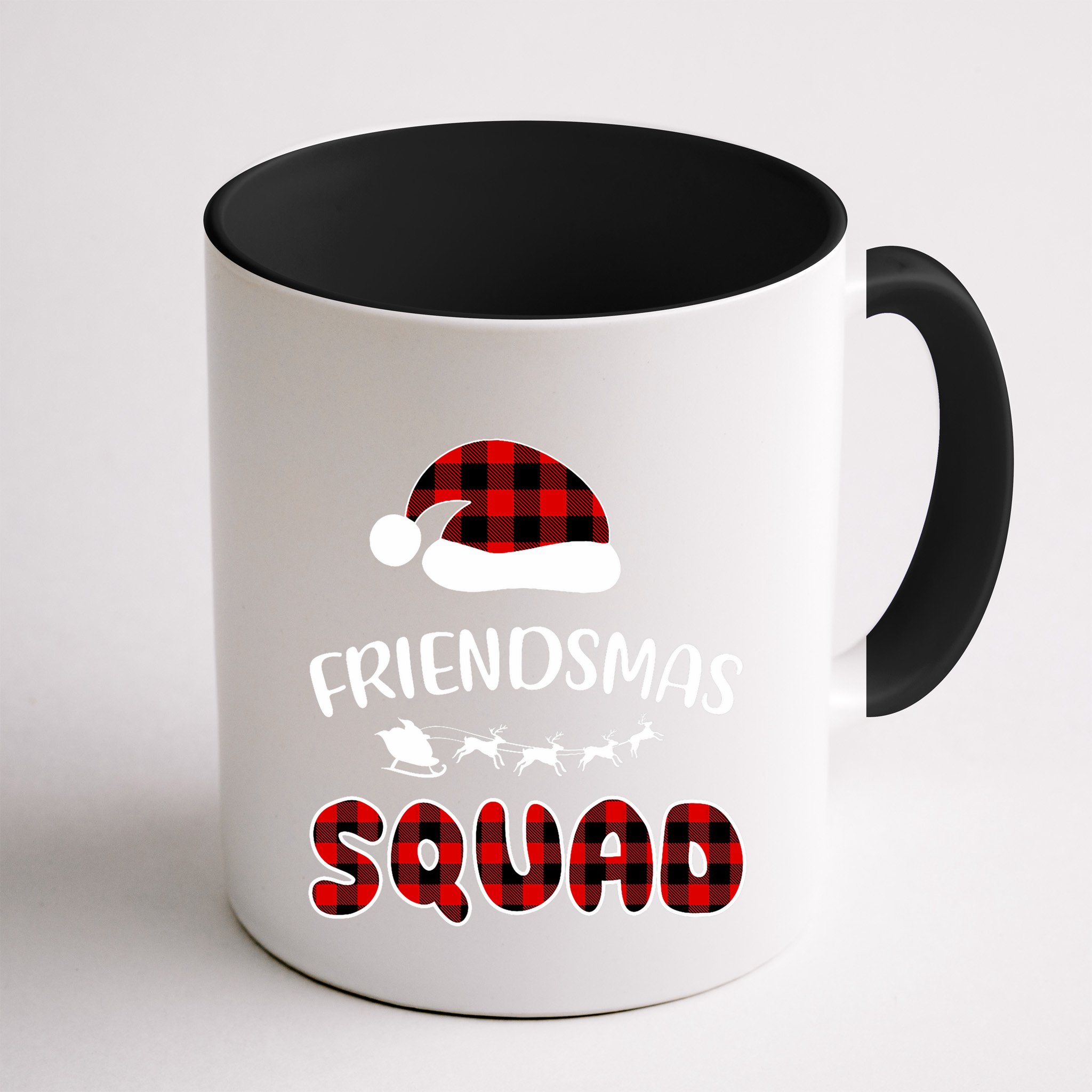 Friendsmas Squad Funny Xmas Light Family Matching Pajamas Mug