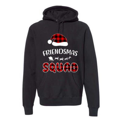 Friendsmas Squad Funny Xmas Light Family Matching Pajamas Premium Hoodie