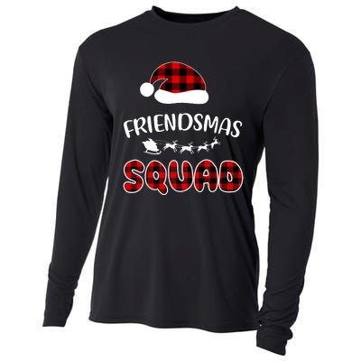 Friendsmas Squad Funny Xmas Light Family Matching Pajamas Cooling Performance Long Sleeve Crew