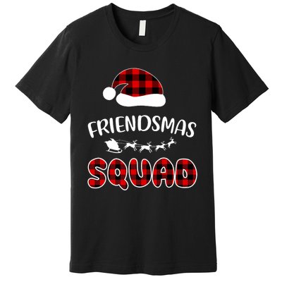 Friendsmas Squad Funny Xmas Light Family Matching Pajamas Premium T-Shirt