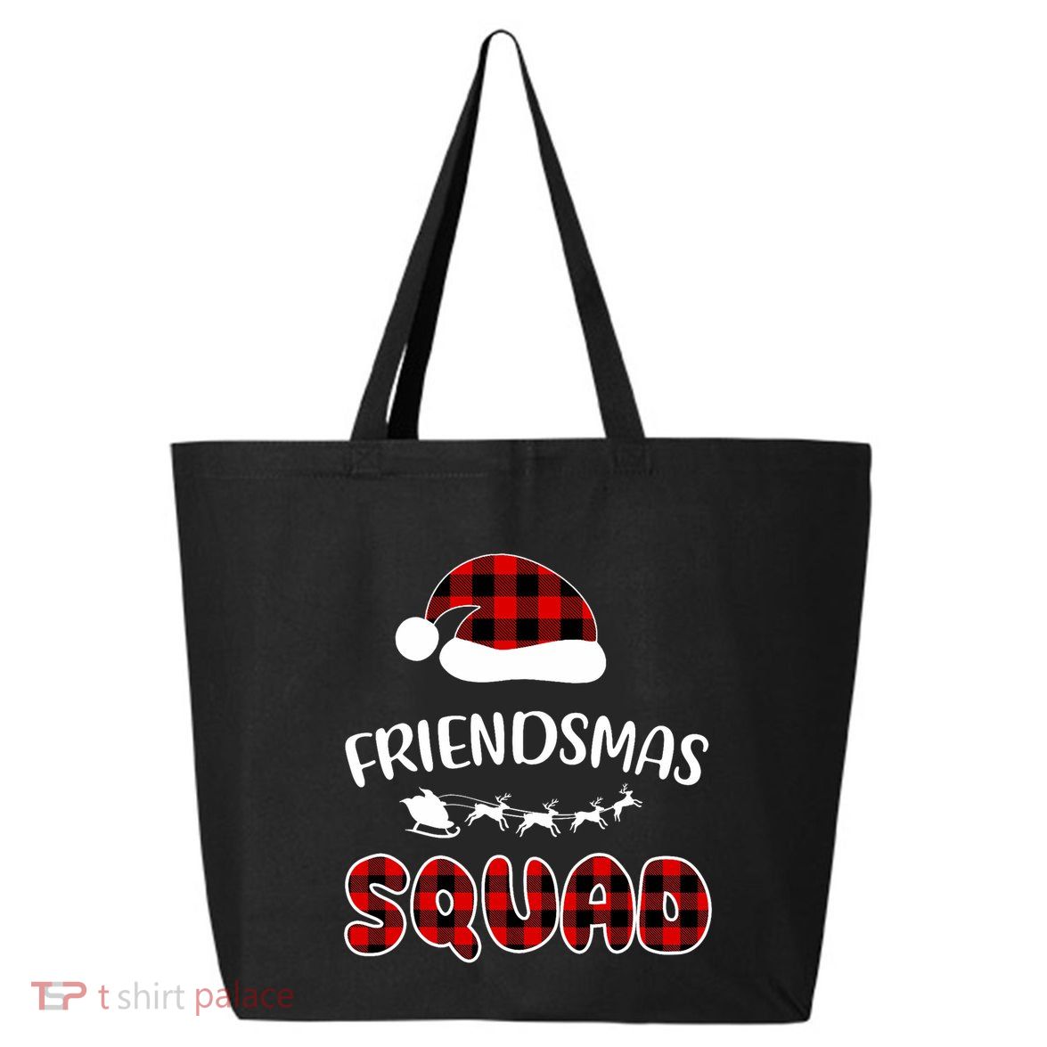 Friendsmas Squad Funny Xmas Light Family Matching Pajamas 25L Jumbo Tote