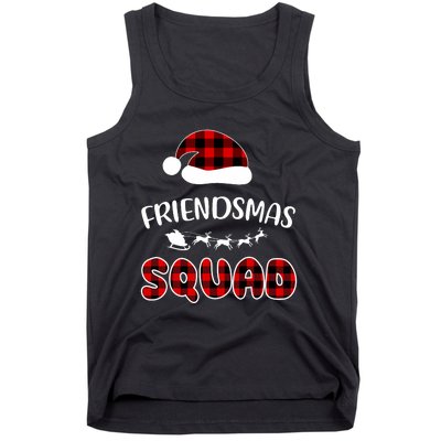 Friendsmas Squad Funny Xmas Light Family Matching Pajamas Tank Top